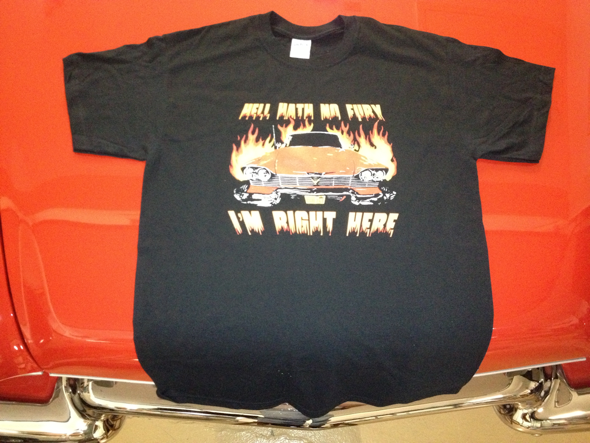 christine car t shirt